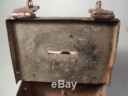 Old Chest Urn Trunk Church Metal Haute Epoque XVII / Xviiith Urn