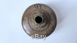 Old Chinese Smoking Furnace Terre Cuite Rond (op War) 19th Century # 7