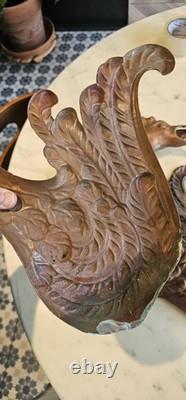 Old Church Steeple Weather Vane Rooster in Copper, Never Installed, Never Soldered Old Church Steeple Weather Vane Rooster in Copper, Never Installed, Never Soldered