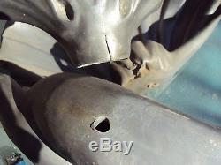 Old Dolphin-shaped Tin Fountain