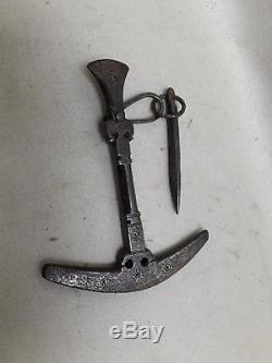 Old Hammer Sugar Ax In Wrought Iron 19th Berber Sugar