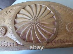 Old Ironing Board Carved Wooden Collars Popular Art 4677 Gr