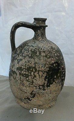Old Jug With Walnut Oil Pottery Chapel Of Pots Charente XVIII