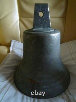 Old Large Bronze Chapel Or School Bell Diameter 21 CM