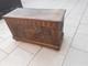 Old Large Carved Chest. 91 X 38 X 51