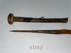 Old Makila Cane 89 CM Shepherd's Walking Stick Basque Country