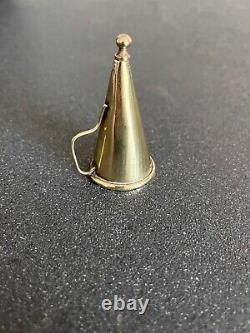 Old Rare Candle Snuffer With Mobile Side Handle Brass