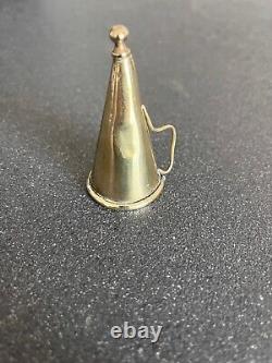 Old Rare Candle Snuffer With Mobile Side Handle Brass