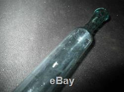 Old Sample Bottle In Blue Blown Glass XVIII