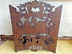 Old Sculpted Shelf In Serrated Wood-xix Popular Art-carved Wood