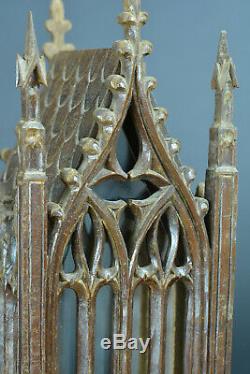 Old Shrine Reliquary Gothic Art Cathedral Viollet Duc Popular Wood