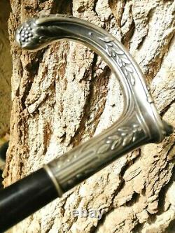 Old Silver Metal Headstick 19 Th