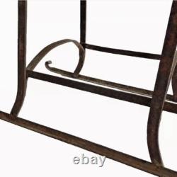 Old Sled Sleigh 19th Iron Forged Riveted Alsace Chalet Savoie Popular Art