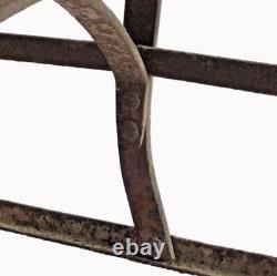 Old Sled Sleigh 19th Iron Forged Riveted Alsace Chalet Savoie Popular Art