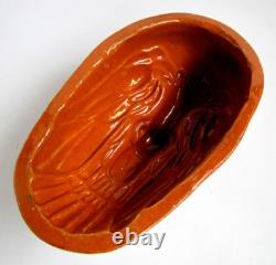 Old Sleeping Duck Mold Soufflenheim Pottery Alsace French Folk Art