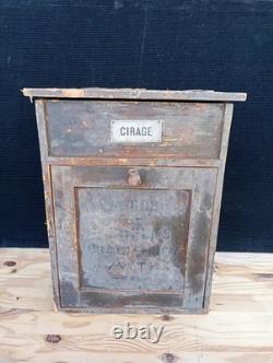 Old Small Tradesman’s Furniture, Shoe Polish Storage Antique Piece of Furniture