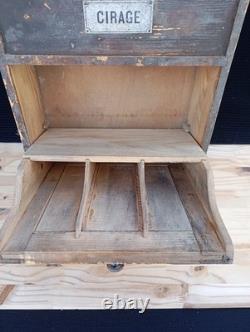 Old Small Tradesman’s Furniture, Shoe Polish Storage Antique Piece of Furniture
