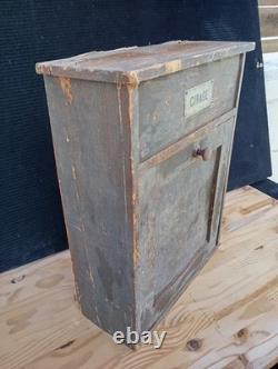 Old Small Tradesman’s Furniture, Shoe Polish Storage Antique Piece of Furniture
