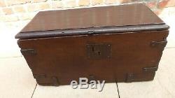Old Small Wooden Chest 17th. 25 X 56 X 29. Ancient Small Wooden Chest