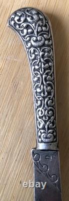 Old Solid Silver Knife, 800 Hallmark