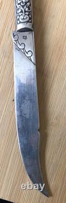 Old Solid Silver Knife, 800 Hallmark