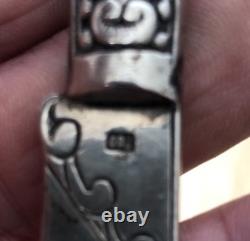 Old Solid Silver Knife, 800 Hallmark