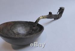 Old Spoon Tea Bamboo Palace Coconut And Brass Indochine 19th
