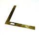 Old Square Tool Folding Half Foot Of The 18th Century Brass Proportion Compas