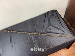 Old TRADE CANE WITH DEFENSE SYSTEM MAQUIGNON LEATHER WASHERS