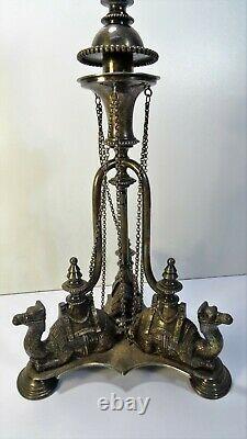 Old Torch Lamp Mosque Silver Punch