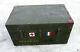 Old Trunk Trunk Military Militaria Ww1 Ww2 Army Cross Red Flag
