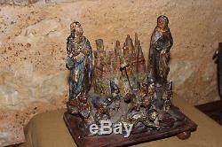 Old Wood Group Altarpiece High Time XVII / Popular Art