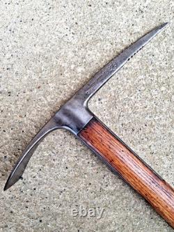 Old Wooden-Handled Ice Axe François Simond No. 4 - Climbing Mountaineering Mountain Tool