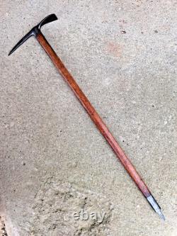 Old Wooden-Handled Ice Axe François Simond No. 4 - Climbing Mountaineering Mountain Tool