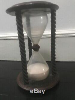 Old Wooden Hourglass Nineteenth