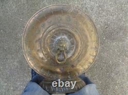 Old brass charcoal brazier, very beautiful decoration, No. III
