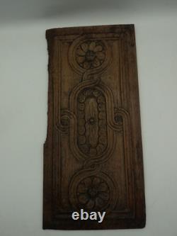 Old carved oak wooden panel, probably Renaissance