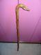 Old Carved Wooden Folk Art Cane