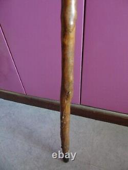 Old carved wooden folk art cane