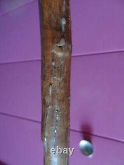 Old carved wooden folk art cane