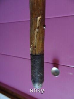 Old carved wooden folk art cane