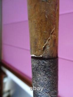 Old carved wooden folk art cane