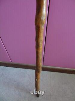 Old carved wooden folk art cane