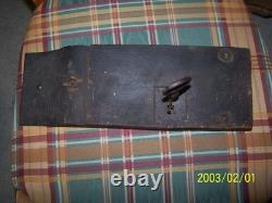 Old castle wooden lock key