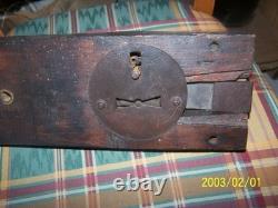 Old castle wooden lock key