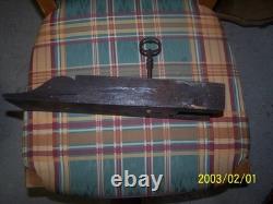 Old castle wooden lock key