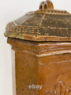 Old ceramic water fountain, terracotta, crafted in the 19th century, popular art