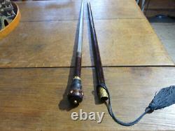 Old collection magician prestidigitator retractable blade cane