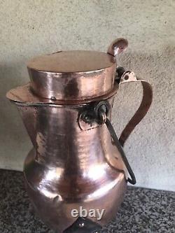 Old copper popular art 18th century potpourri pitcher