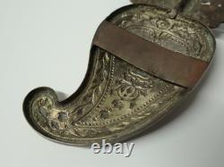 Old large Ottoman Empire Balkan ethnic silver buckle, 19th century